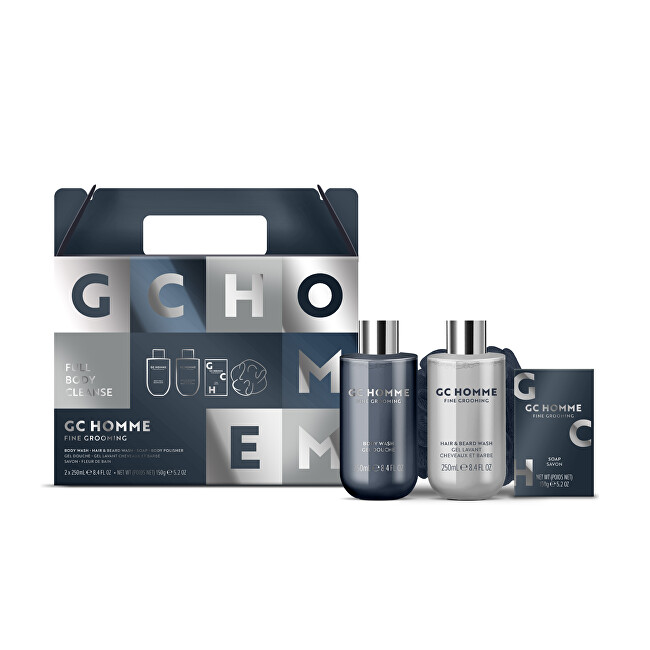 Grace Cole Homme The Grooming Body Care Set ( Čern&yacute; pepř & Mandarinka ) - D&aacute;rkov&aacute; sada p&eacute;če o tělo s houbičkou ( 4 ks ) Vonios ir du&scaron;o priemonė Vyrams