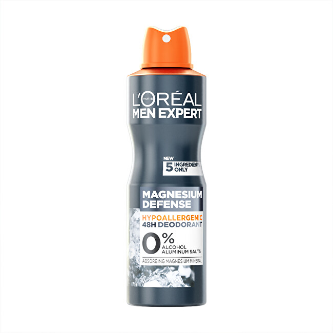 L´Oréal Paris Hypoallergenic deodorant spray L`Oréal Men Expert Magnesium Defense (Deodorant) 150 ml 150ml Vyrams