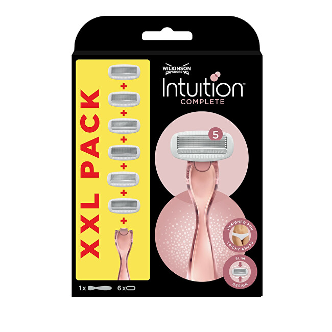 Wilkinson Sword Intuition Complete razor + 6 heads Moterims