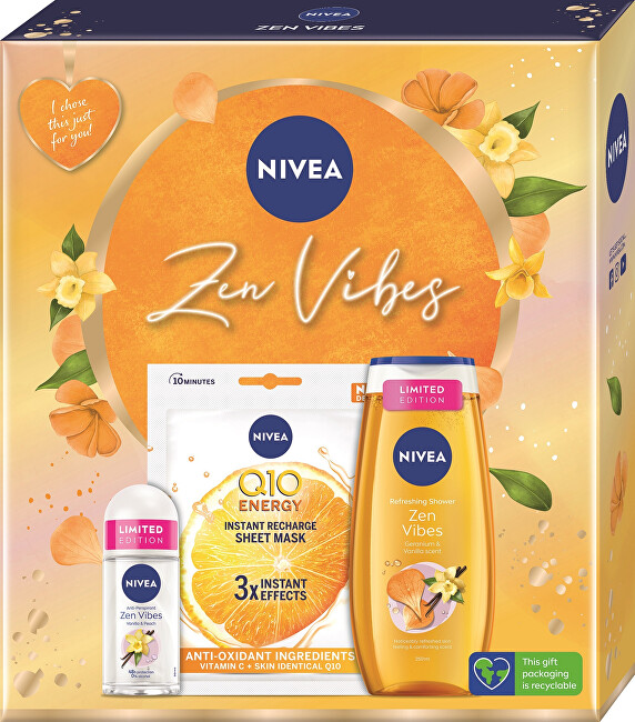 Nivea Zen Vibes skin and body care gift set Moterims