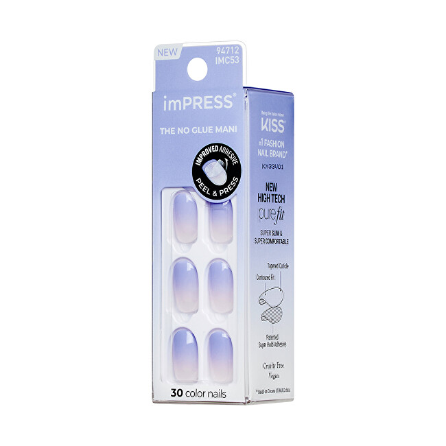 Kiss Self-adhesive nails imPRESS Color Nails (Friendzone) 30 pcs priemonė nagams