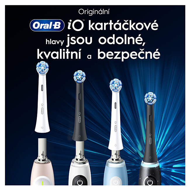 Oral B Ultimate Clean iO White replacement brush heads 4 pcs dantų &scaron;epetėlis