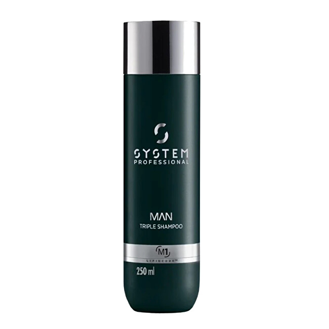 System Professional Shampoo for men 3in1 Man Triple Shampoo - Plaukų &scaron;ampūnas Vyrams