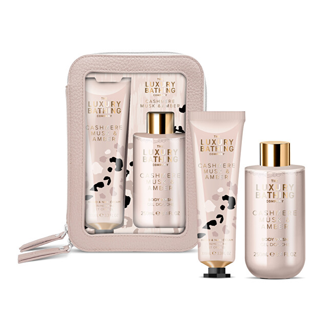 Grace Cole Body Care Gift Set in a Pouch - Cashmere, Musk & Amber, 2pcs Vonios ir du&scaron;o priemonė Moterims