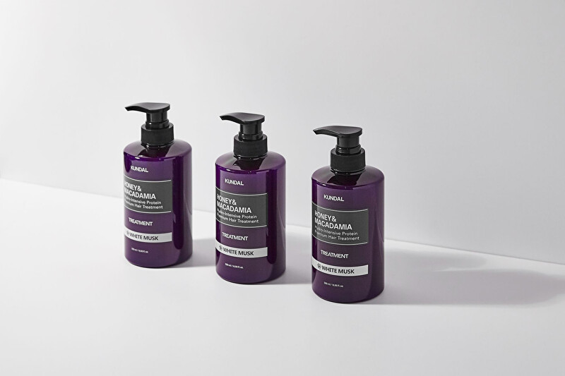 KUNDAL Hydro-Intensive Protein Hair Treatment Honey & Macadamia White Musk (Treatment) 500ml &scaron;ampūnas