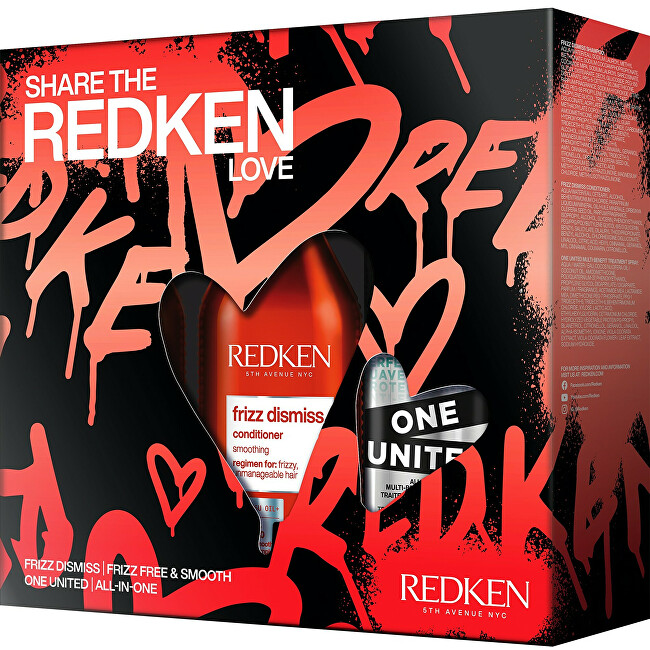 Redken Frizz Dismiss hair smoothing care gift set Moterims