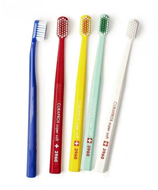 Curaprox Extra soft toothbrush 3960 Super Soft 1 piece Dantų emalį stiprinanti priemonė