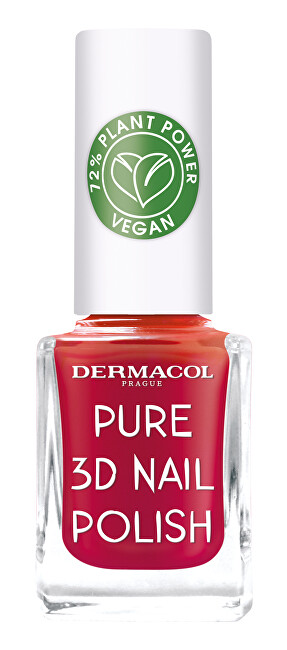 Dermacol Pure 3D natural nail polish 03 Fresh Blossom nagų lakas