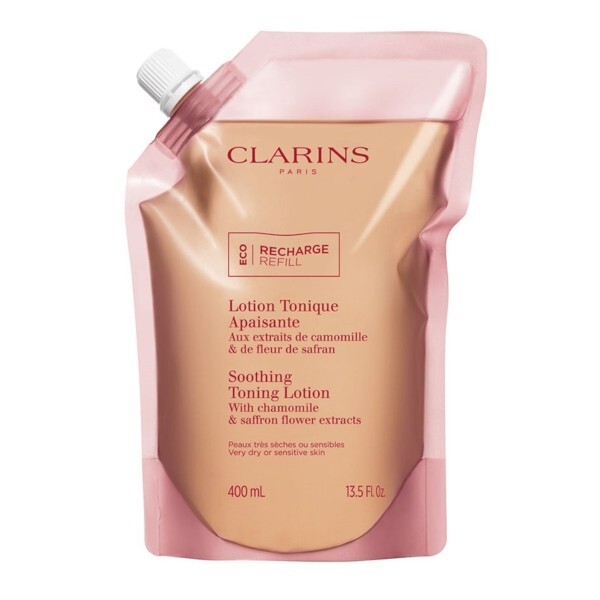 Clarins Soothing toning water for very dry to sensitive skin (Soothing Toning Lotion) 400 ml - spare refill 400ml makiažo valiklis
