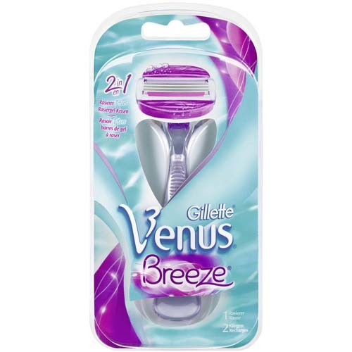 Gillette Venus Breeze razor + 2 heads Moterims