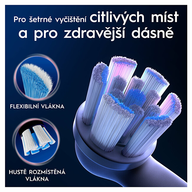 Oral B IO Gentle Care brush heads 4 pcs dantų &scaron;epetėlis