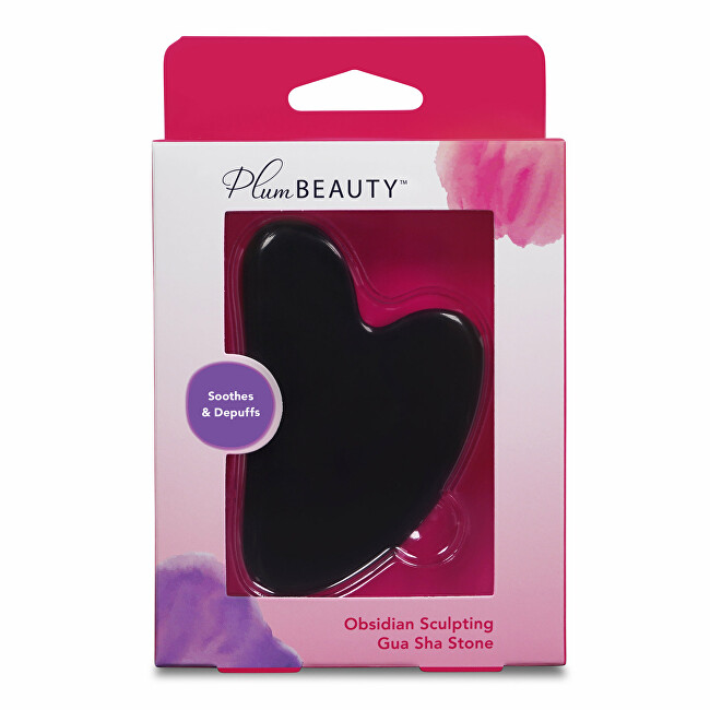 PlumBeauty Gua Sha Stone Obsidian (Sculpting Stone) kosmetinis prietaisas