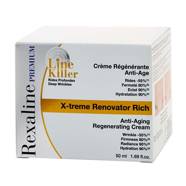 Rexaline Deep regenerating anti-wrinkle cream Premium Line Killer X-Treme Renovator Rich 50 ml 50ml vietinės priežiūros priemonė