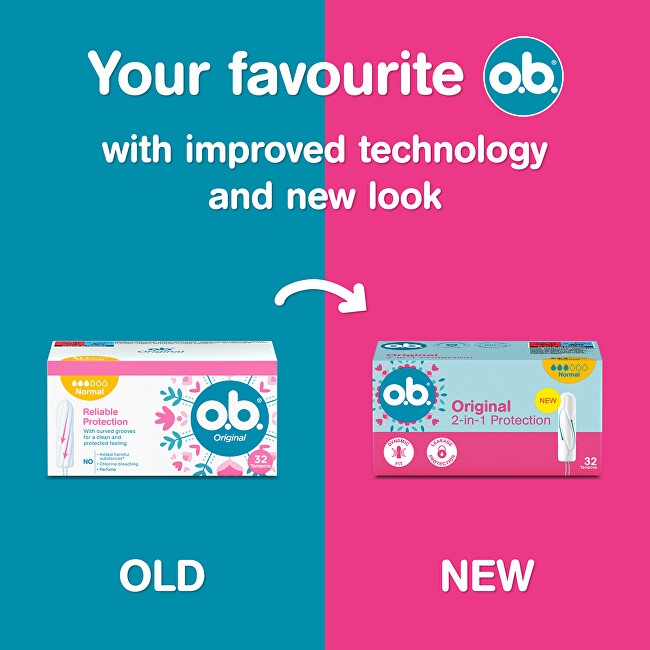 o.b. Original Normal Tampons 32 ks Intymios higienos priemonė