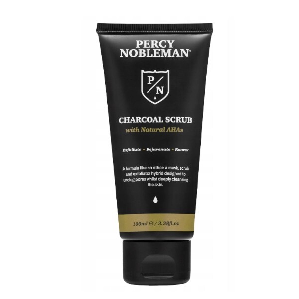 Percy Nobleman Men´s skin peeling 3 in 1 with black coal (Charcoal Scrub) 100 ml 100ml Vyrams
