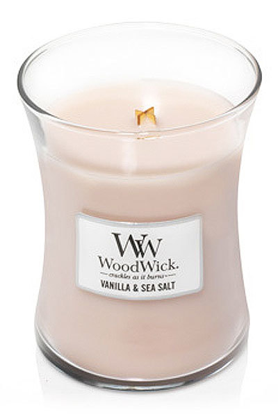 WoodWick Scented candle vase Vanilla & Sea Salt 275 g Unisex