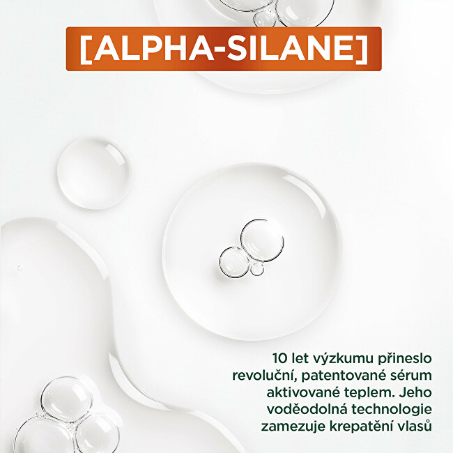 Garnier Serum for dry and frizzy hair Fructis Keratin Sleek (Heat-Activated Serum) 50 ml 50ml nenuplaunama plaukų priežiūros priemonė