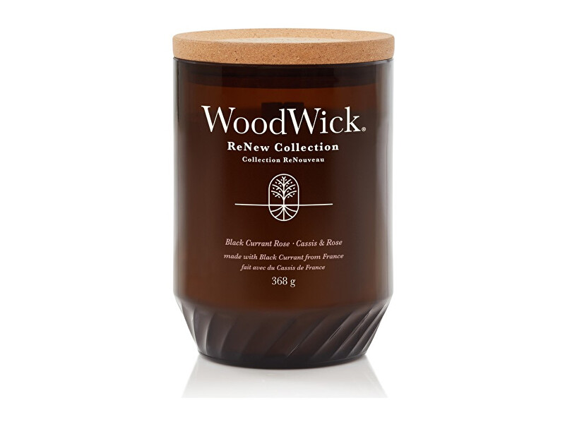 WoodWick WW.ReNew sklo velké/Black Currant & Rose Unisex