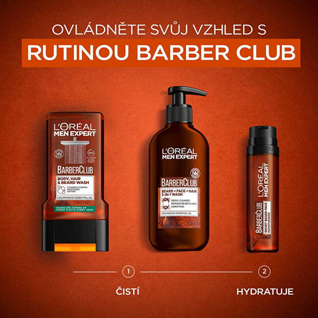 L&acute;Or&eacute;al Paris Shower gel Men Expert Barber Club (Shower Gel) 300 ml 300ml &scaron;ampūnas