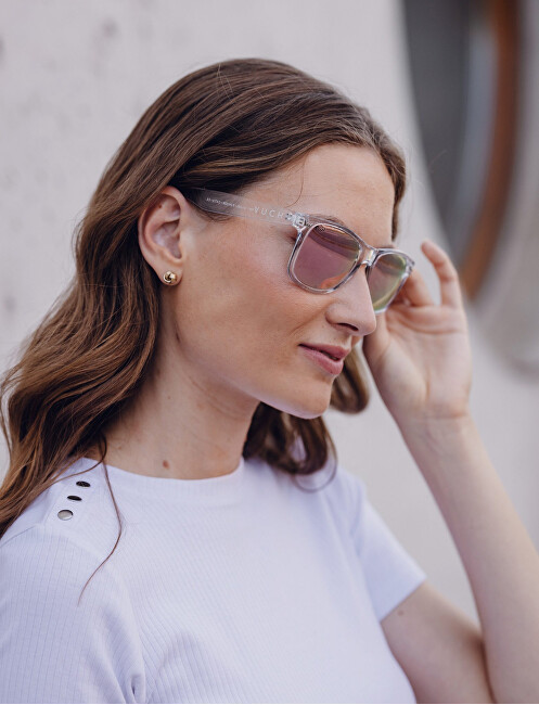 Vuch D&aacute;msk&eacute; polarizačn&iacute; slunečn&iacute; br&yacute;le Sollary Transparent Pink akiniai nuo saulės