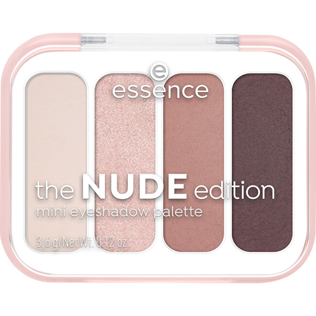 essence Nude Mini Eyeshadow Palette - Mini paletka očn&iacute;ch st&iacute;nů &Scaron;e&scaron;ėliai Moterims