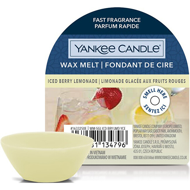 Yankee Candle Scented wax Iced Berry Lemonade 22 g Kvapusis va&scaron;kas