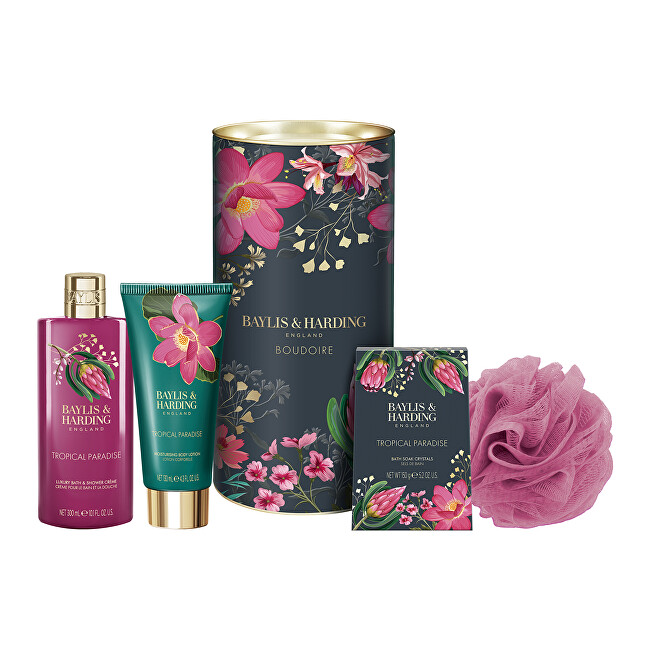 Baylis & Harding Boudoire Body Care Gift Set - Tropical Paradise Set 4 pcs Moterims