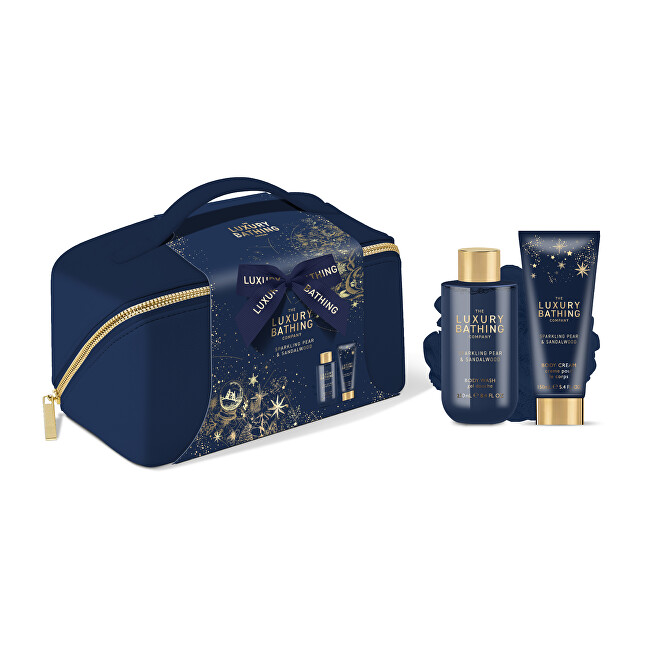 Grace Cole Gift set in a cosmetic bag Pear & Sandalwood 3 pcs Vonios ir du&scaron;o priemonė Moterims