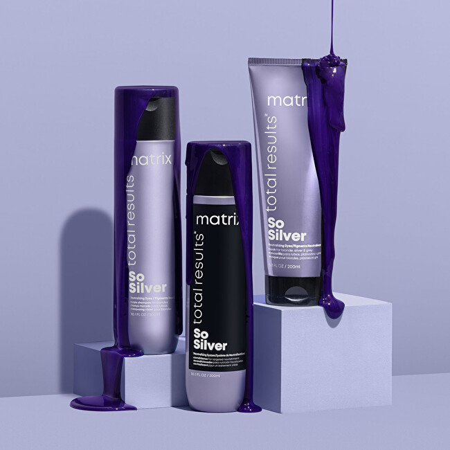 Matrix Total Results So Silver ( Color Obsessed Triple Power Mask) 200 ml 200ml atstatomoji plaukų priežiūros priemonė