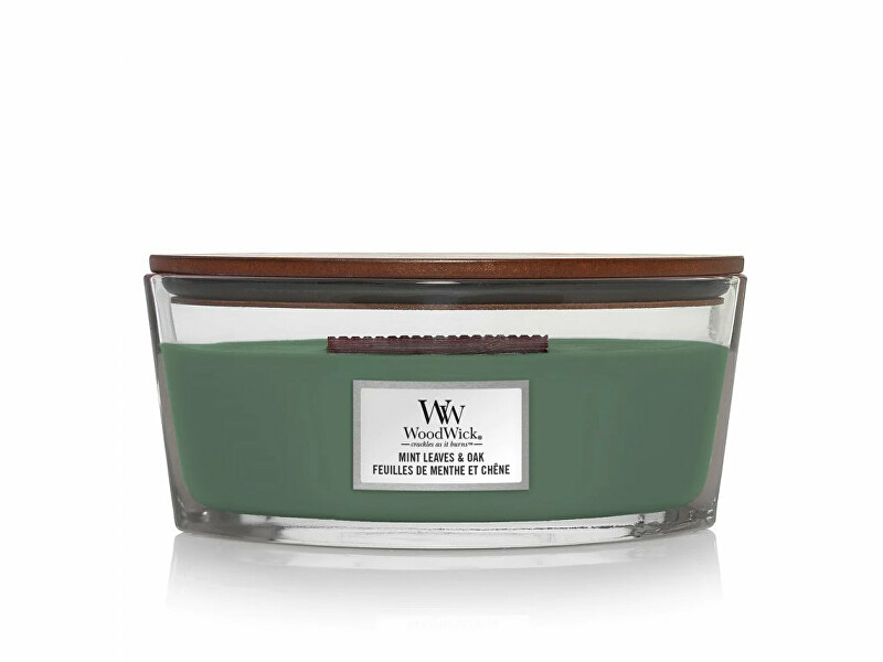 WoodWick Scented candle boat Mint Leaves & Oak 453.6 g Unisex
