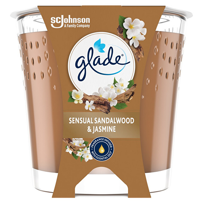 Glade Scented candle Sensual Sandalwood & Jasmine 112 g kvepianti žvakė