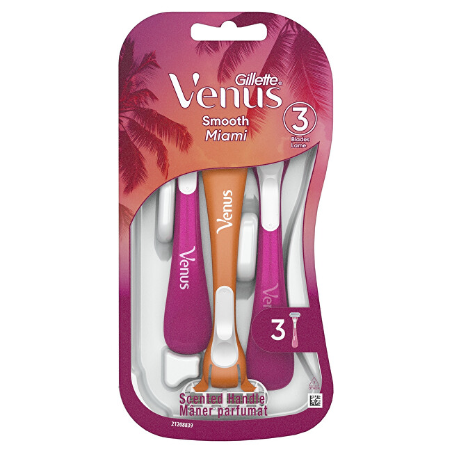 Gillette Venus Smooth Miami Disposable Razors 3 pcs Moterims