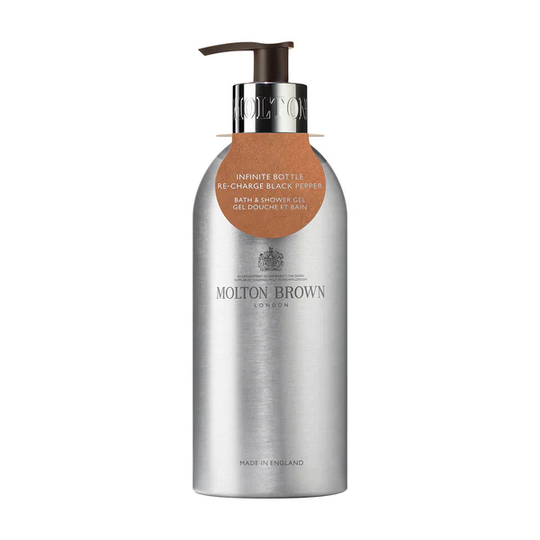Molton Brown Re-Charge Black Pepper Bath and Shower Gel (Infinite Bottle) 400 ml 400ml Vyrams