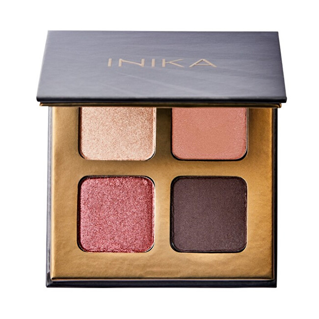 INIKA Organic Eyeshadow palette (Eyeshadow Quad) 8 g Sunset Moterims