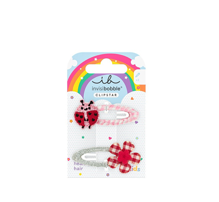 Invisibobble Snap Clip Kids Happy Ladybird Hair Clip 2 pcs