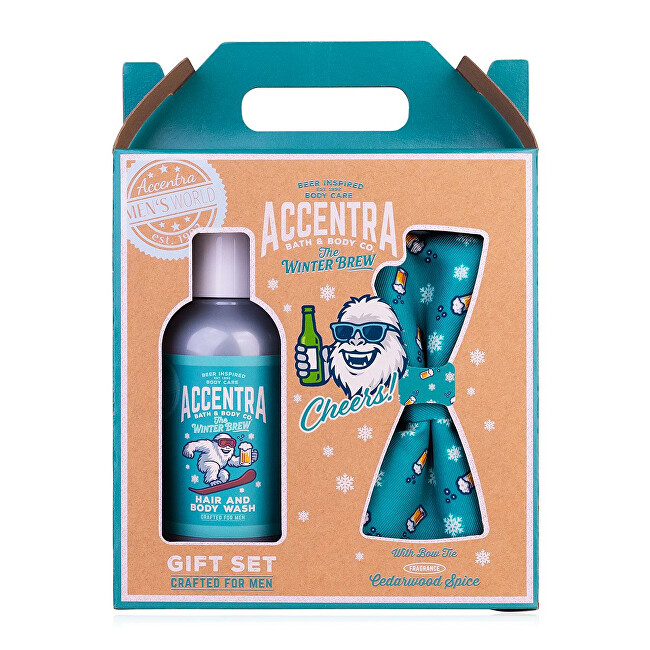 Accentra Men`s Collection Winter Edition Gift Set - D&aacute;rkov&aacute; sada s mot&yacute;lkem Vonios ir du&scaron;o priemonė Vyrams