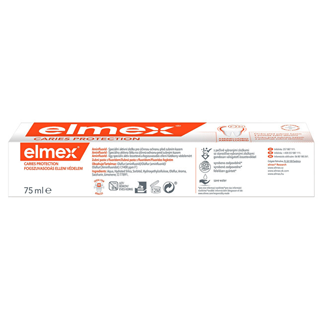Elmex Toothpaste Caries Protection 75 ml 75ml Dantų emalį stiprinanti priemonė
