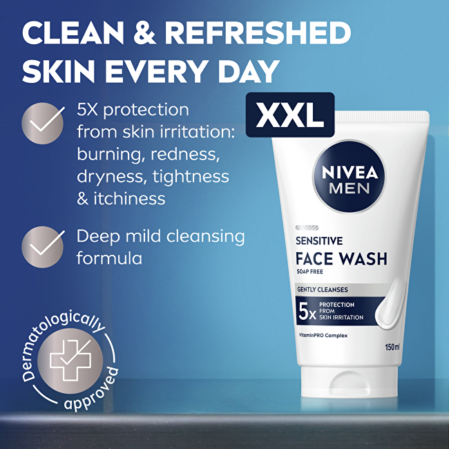 Nivea Sensitive Face Wash Cleansing Gel 150 ml 150ml makiažo valiklis