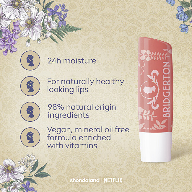 Labello Bridgerton Peach Tea Lip Balm 4.8 g lūpų balzamas