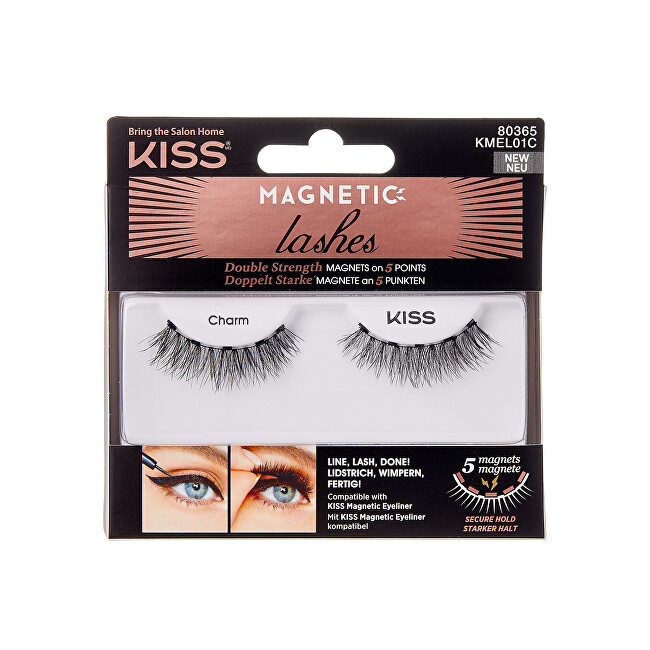 Kiss Magnetic (Magnetic Lashes Double Strength) 01 Charm Moterims