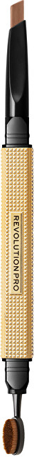 Revolution Pro Rockstar Medium Brown double-sided eyebrow pencil (Brow Style r) 0.25 g Moterims