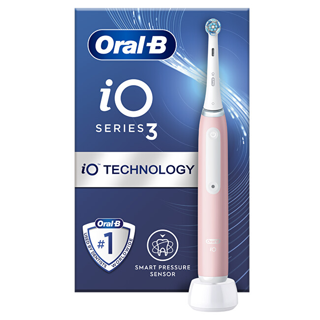 Oral B Electric toothbrush Series iO 3 Blush Pink dantų &scaron;epetėlis