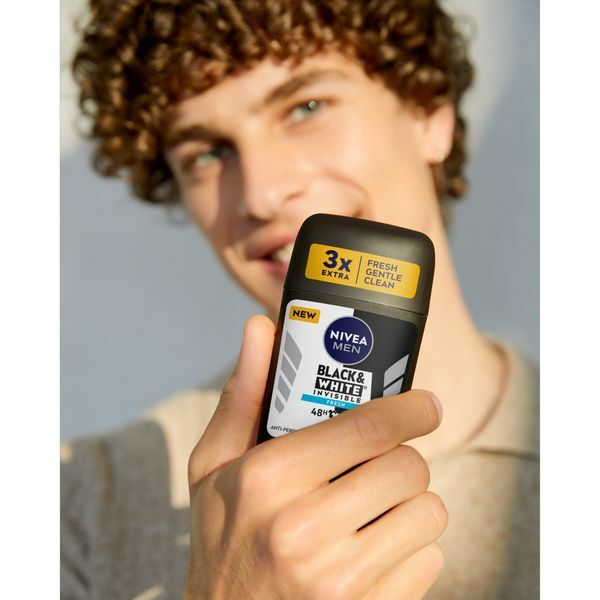 Nivea Solid antiperspirant Black & White Invisible Fresh 50 ml 50ml dezodorantas
