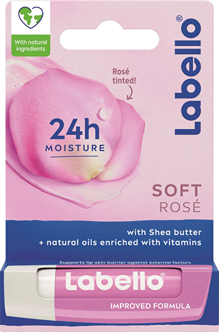 Labello Soft Ros&eacute; Caring Lip Balm 4.8 g Moterims