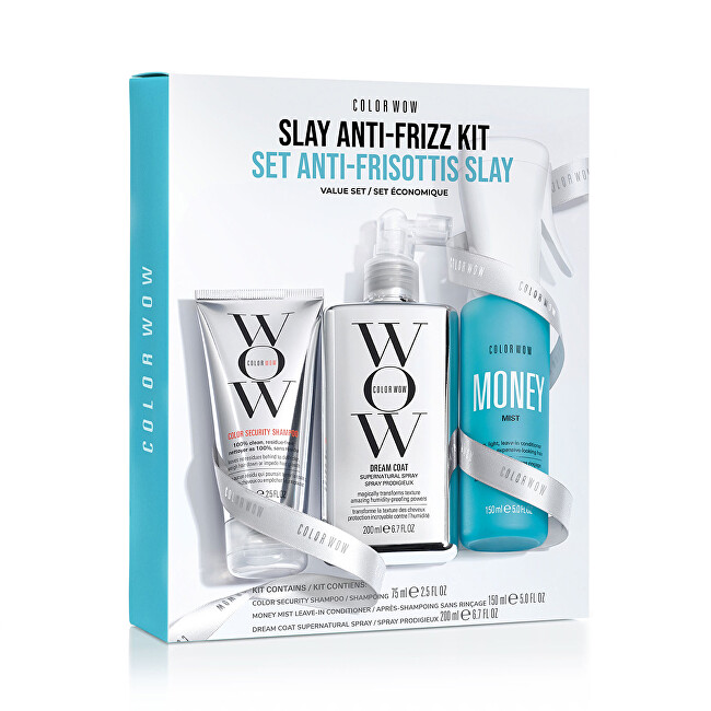 Color Wow Slay Anti-Frizz Kit Gift Set plaukų apsauga nuo kar&scaron;čio