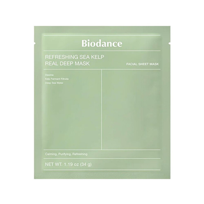 Biodance Refreshing Sea Kelp Real Deep Mask 1 vnt. Moterims Biodance Refreshing Sea Kelp Real Deep Mask 1 vnt. Moterims