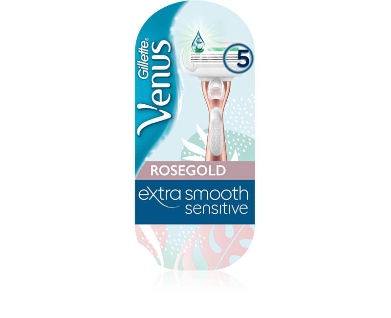 Gillette Venus Extra Smooth Sensitiv e Rose Gold razor + 1 head skustuvas