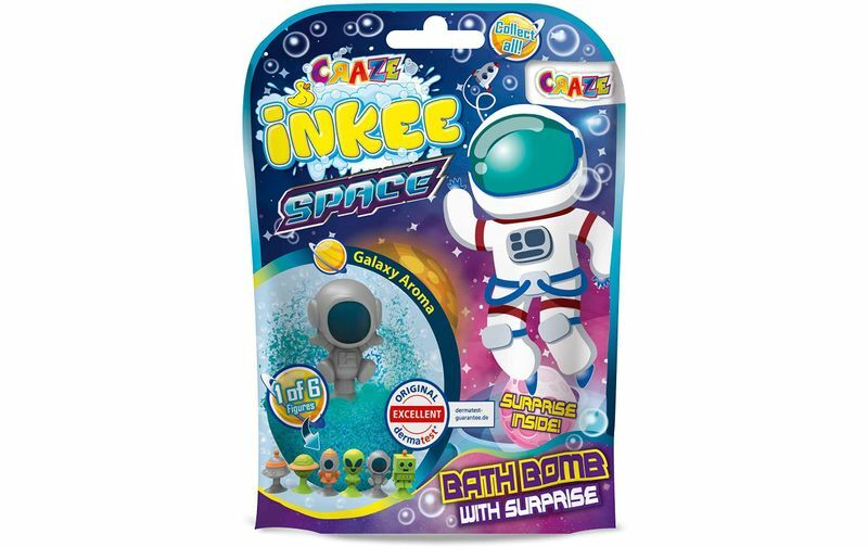 Craze &Scaron;umiv&aacute; bomba do koupele s překvapen&iacute;m Space Inkee (Surprise Bath Bomb) 1 ks Vaikams