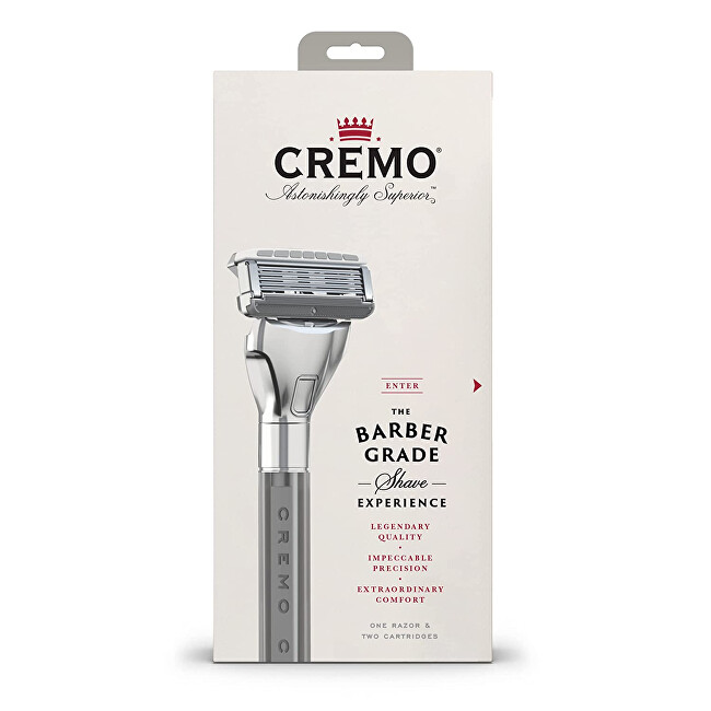 Cremo The Barber Grade razor + 2 replacement heads Vyrams