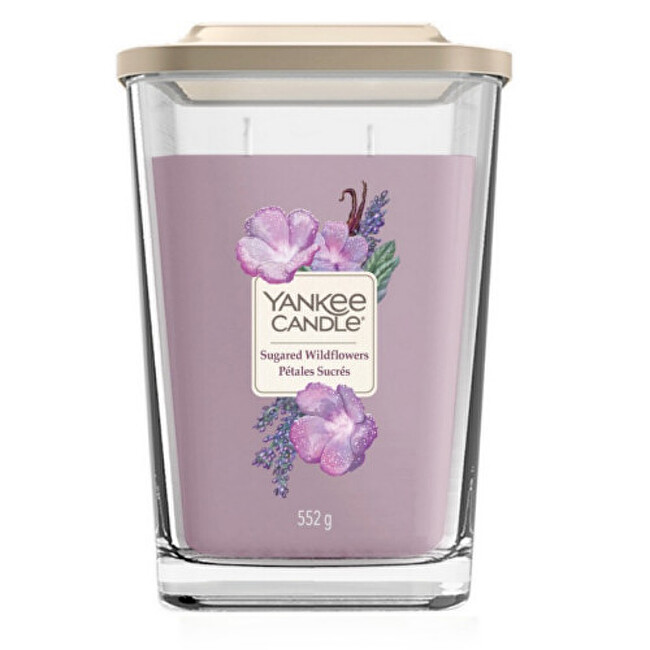 Yankee Candle Large square scented candle Sugared Wildflowers 552 g kvepianti žvakė